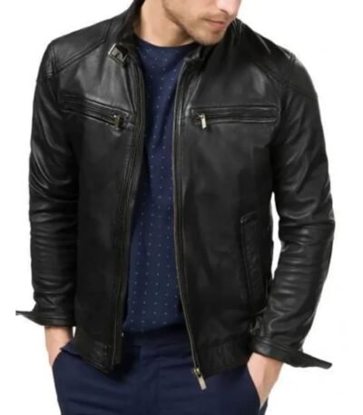 Men Bluster Biker Leather Jacket