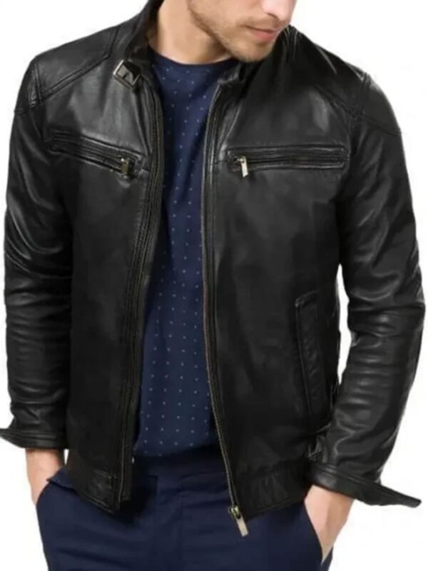 Men Bluster Biker Leather Jacket