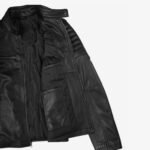 Mens Black Cafe Racer Biker Soft Leather Jacket