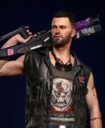 Men's Cyberpunk 2077 Male V Nomad Leather Vest