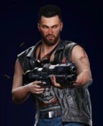 Men's Cyberpunk 2077 Male V Nomad Leather Vest
