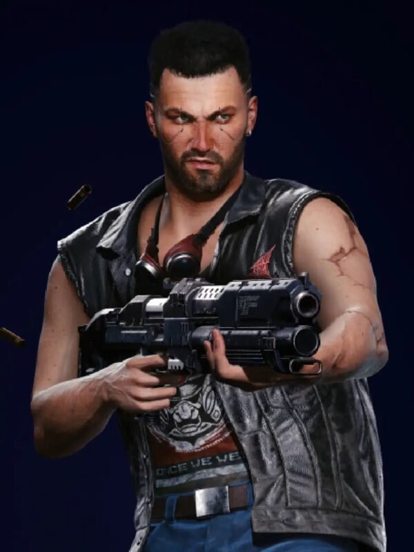 Men's Cyberpunk 2077 Male V Nomad Leather Vest