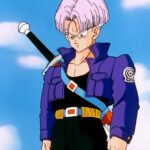 Mens Dragon Ball Future Trunks Blue Leather Jacket