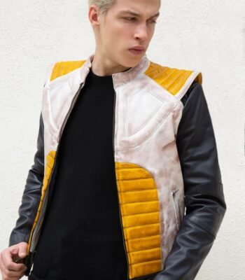Mens Dragon Ball Z Vegeta Leather Jacket