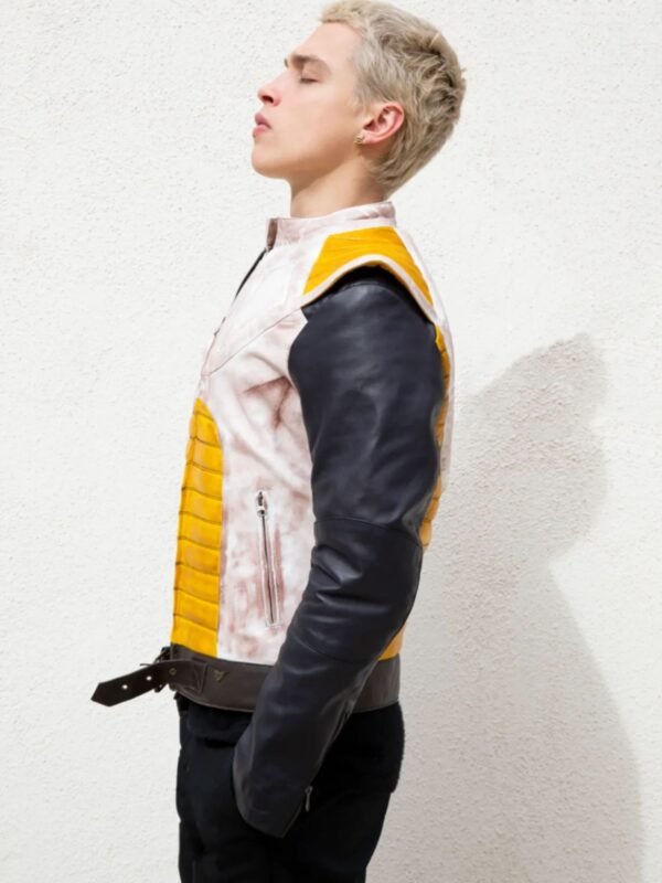 Mens Dragon Ball Z Vegeta Leather Jacket