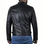 Men’s Genuine Leather Lambskin Motorcycle Jacket