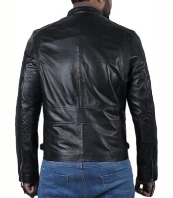 Men’s Genuine Leather Lambskin Motorcycle Jacket