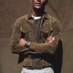 Mens Shirt Style Tan Brown Suede Leather Jacket