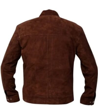 Men’s Slim Fit Biker Coffee Brown Bomber Jacket
