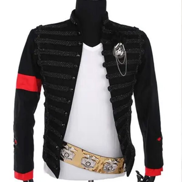 Michael Jackson Award Ceremony Hussar Black Jacket