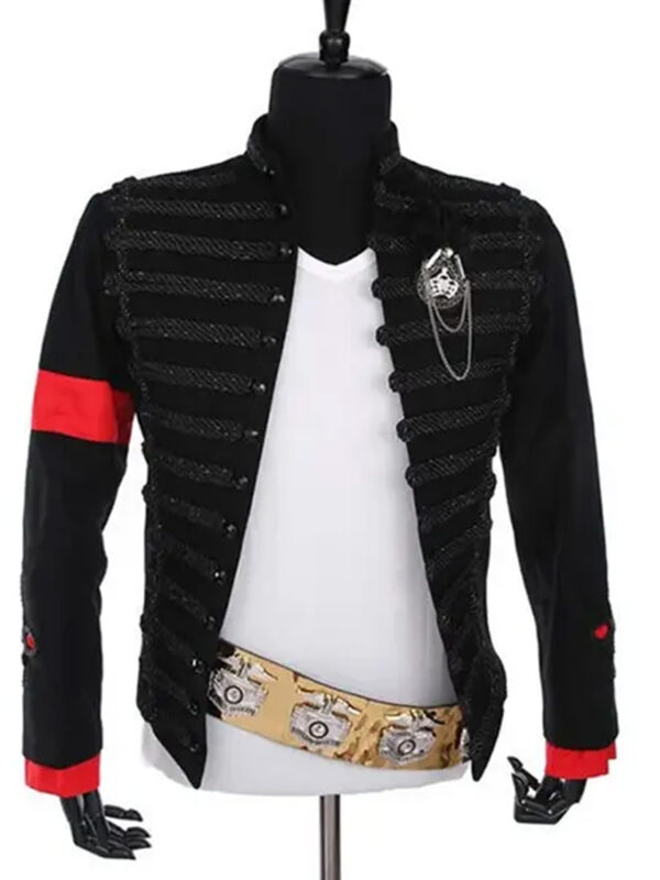 Michael Jackson Award Ceremony Hussar Black Jacket