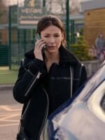 Michelle Four Pockets Shearling Fur Leather Jacket