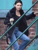 Michelle Four Pockets Shearling Fur Leather Jacket