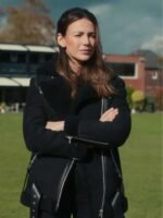 Michelle Four Pockets Shearling Fur Leather Jacket