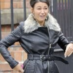 Michelle Keegan Leather Jacket
