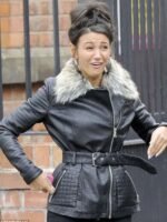 Michelle Keegan Leather Jacket