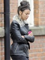 Michelle Keegan Leather Jacket