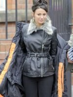 Michelle Keegan Leather Jacket