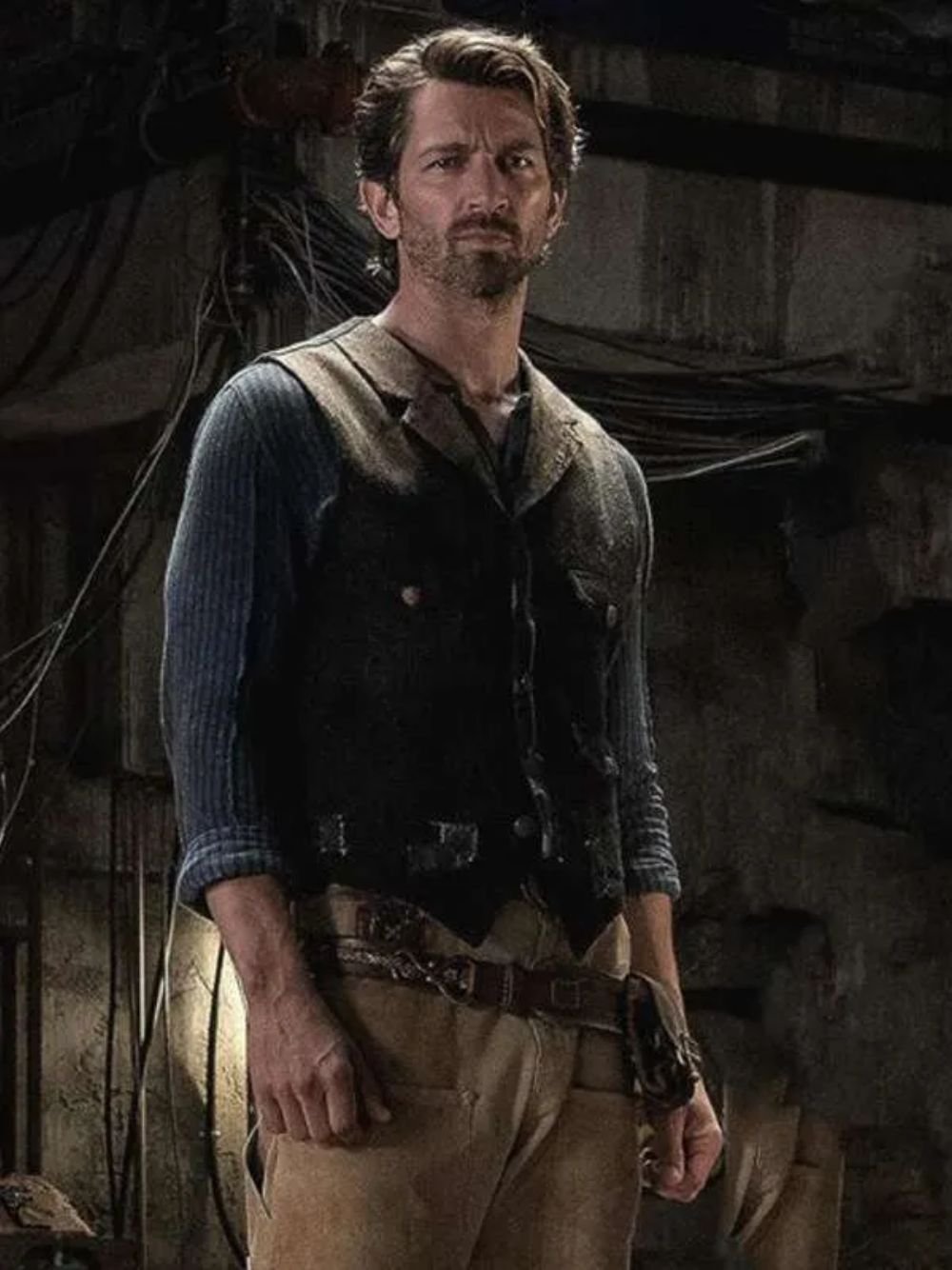 Michiel Huisman Rebel Moon Black Vest Michiel Huisman Rebel Moon Black Vest