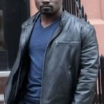 Mike Colter Jessica Jones Luke Cage Black Leather Jacket