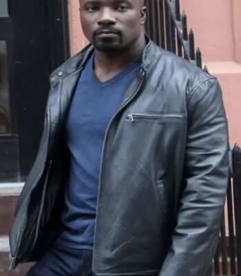Mike Colter Jessica Jones Luke Cage Black Leather Jacket