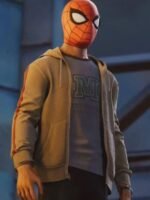 Miles Morales Spider Man PS4 Game Grey Hoodie
