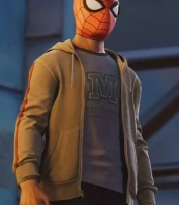 Miles Morales Spider Man PS4 Game Grey Hoodie