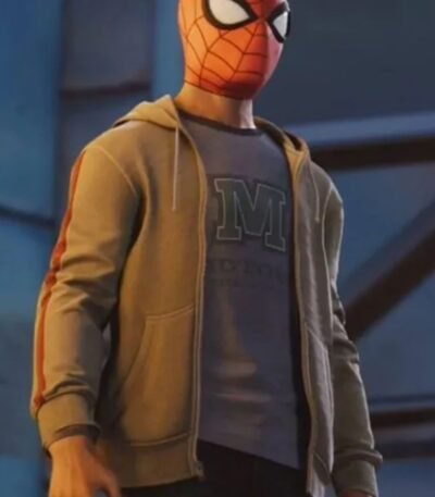 Miles Morales Spider Man PS4 Game Grey Hoodie