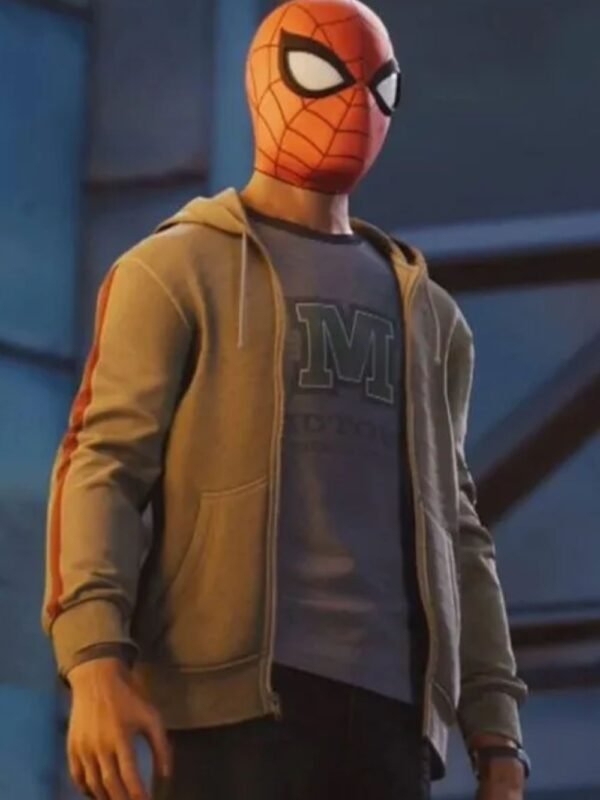 Miles Morales Spider Man PS4 Game Grey Hoodie
