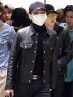 Min Yoon-gi BTS Suga Black Leather Jacket