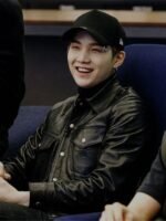 Min Yoon-gi BTS Suga Black Leather Jacket