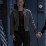 Mina Sundwall Lost In Space Grey Jacket