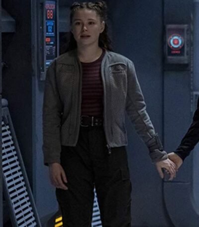 Mina Sundwall Lost In Space Grey Jacket