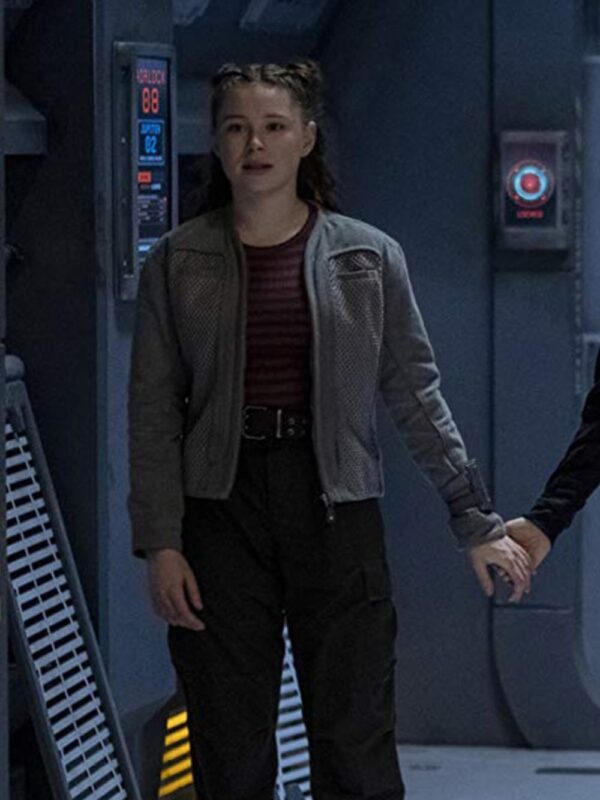 Mina Sundwall Lost In Space Grey Jacket