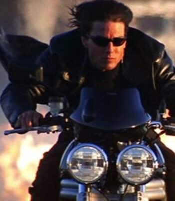 Mission Impossible 2 Tom Cruise Black Leather Coat