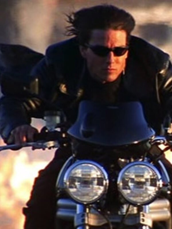 Mission Impossible 2 Tom Cruise Black Leather Coat