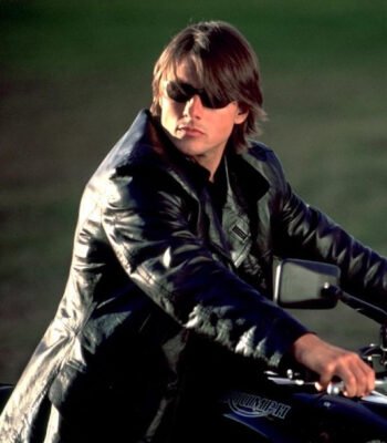 Mission Impossible 2 Tom Cruise Black Leather Coat