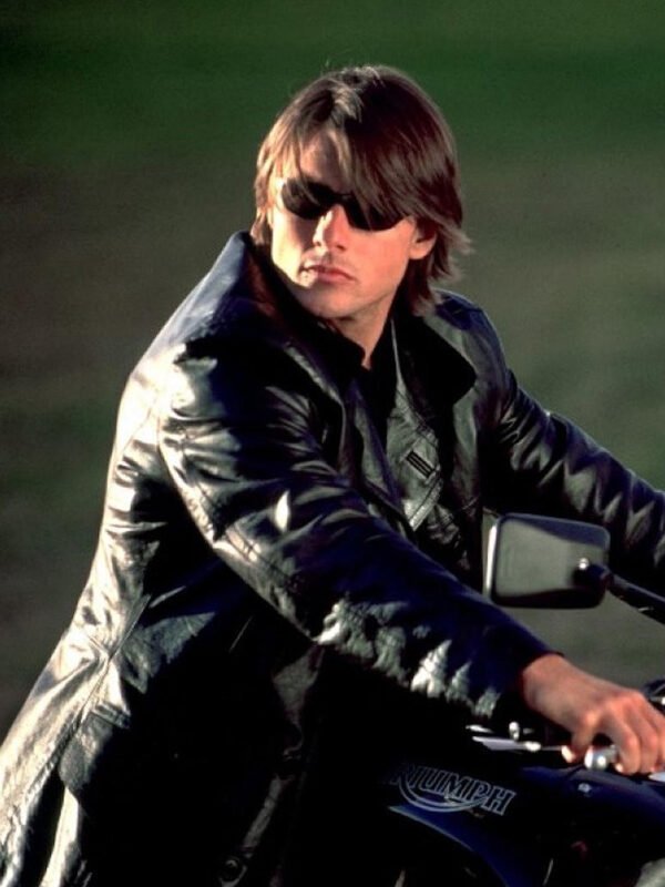 Mission Impossible 2 Tom Cruise Black Leather Coat