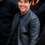 Mission Impossible Dead Reckoning Tom Cruise Black Leather Jacket