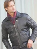 Mission Impossible Ghost Protocol Josh Holloway Black Leather Jacket