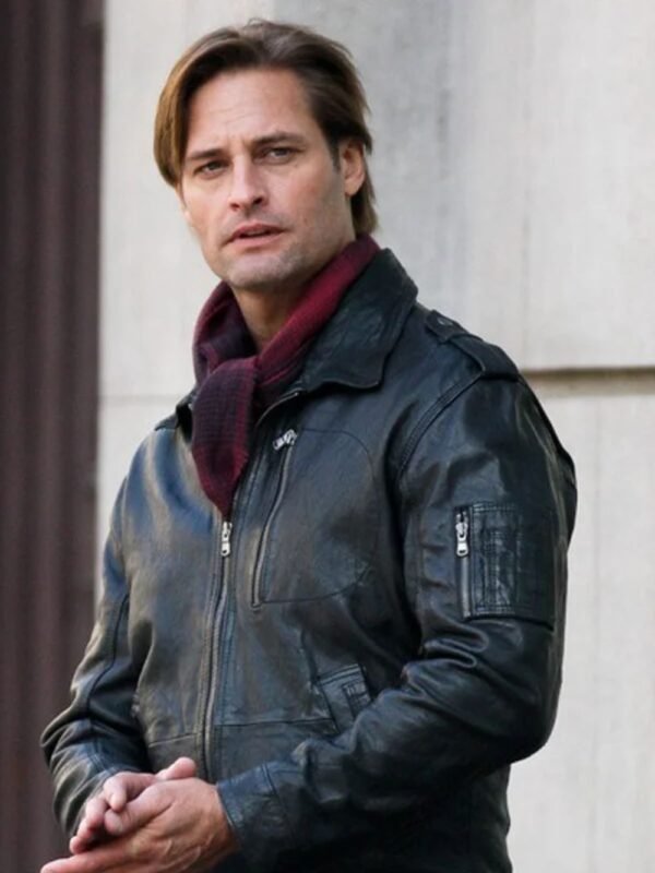 Mission Impossible Ghost Protocol Josh Holloway Black Leather Jacket