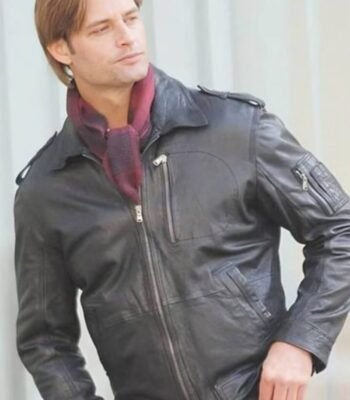 Mission Impossible Ghost Protocol Josh Holloway Black Leather Jacket