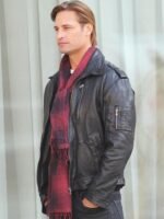 Mission Impossible Ghost Protocol Josh Holloway Black Leather Jacket