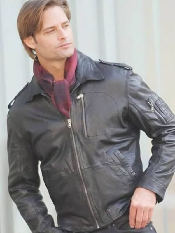 Mission Impossible Ghost Protocol Josh Holloway Black Leather Jacket