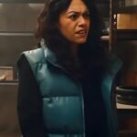 Molly Farber Culprits 2023 Blue Puffer Vest