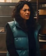 Molly Farber Culprits 2023 Blue Puffer Vest