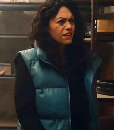 Molly Farber Culprits 2023 Blue Puffer Vest