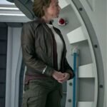 Molly Parker Brown Leather Jacket Lost in Space