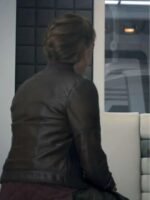 Molly Parker Brown Leather Jacket Lost in Space