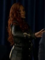 Monet Tejada Power Book II Ghost Black Leather Trench Coat
